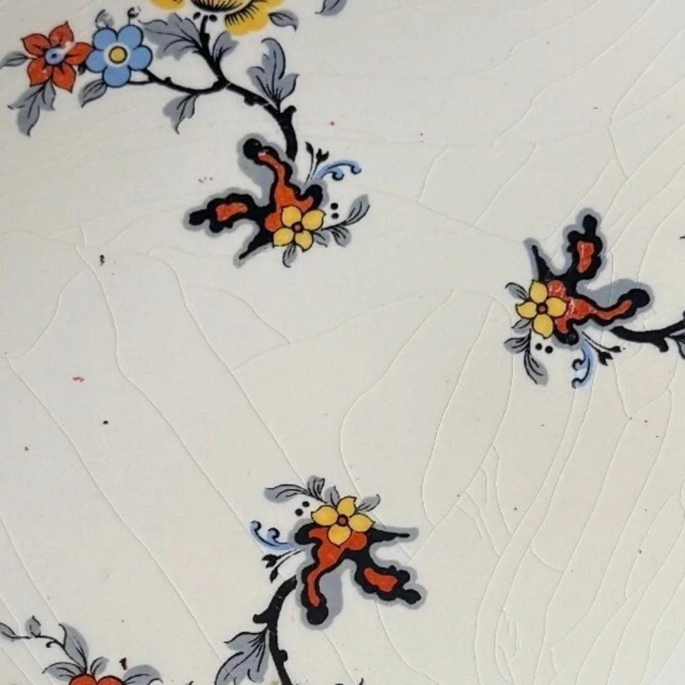 Royal China Warranted 22KT Gold Floral Plate Sebring Pottery‎ USA Vintage 10in